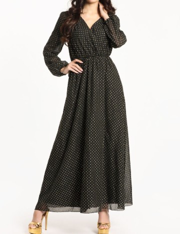 Rochie lunga Guess, negru