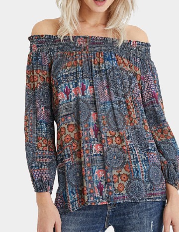 Bluza Desigual, mix culori
