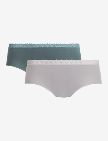 Set chiloti 2 perechi Sensabelle, verde/gri