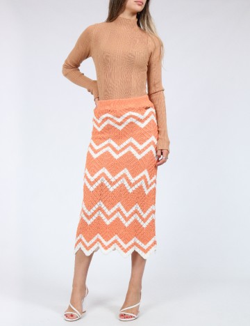 Fusta Pepe Jeans, portocaliu