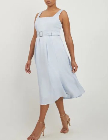 Rochie medie Karen Millen Plus Size, albastru