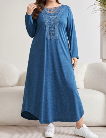 Rochie lunga SHEIN CURVE, albastru