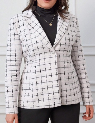 Sacou R&M, ecru/negru