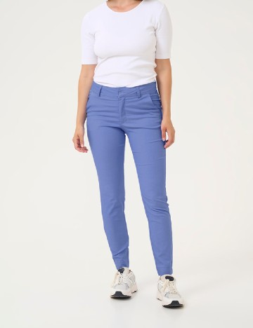 Pantaloni Kaffe, albastru
