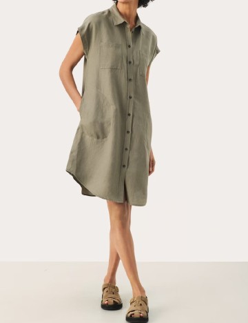 Rochie scurta Part Two, kaki