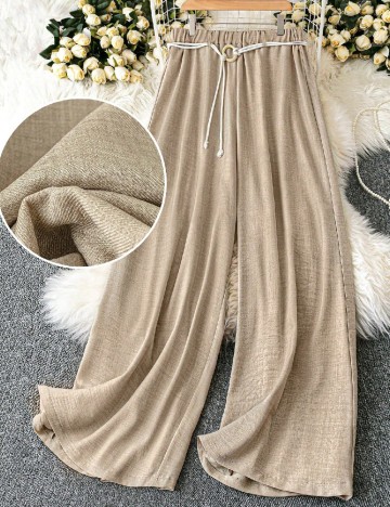 Pantaloni SHEIN CURVE, crem