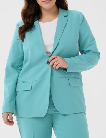 Sacou Kaffe Curve, turcoaz