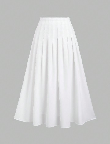 Fusta SHEIN, alb
