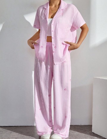 Compleu SHEIN, roz/alb