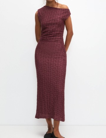 Rochie medie Pull&Bear, pruna