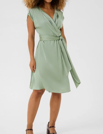 Rochie scurta Cream, verde