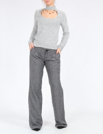 Pantaloni Bershka, gri