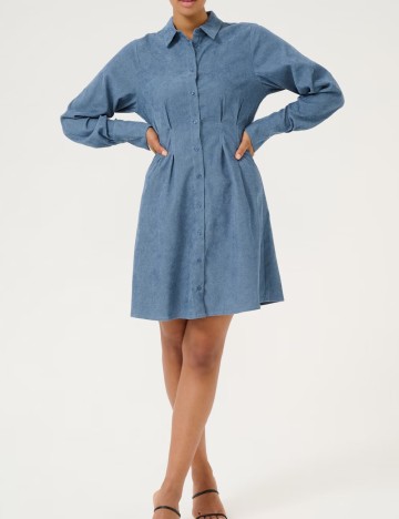 Rochie scurta Kaffe, albastru