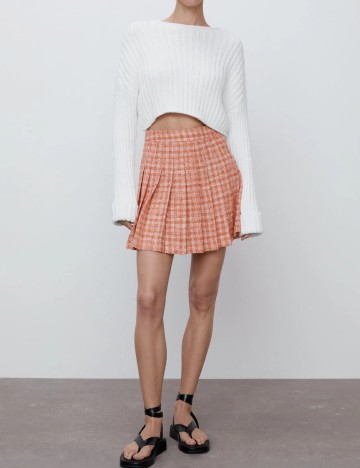 Fusta Zara, portocaliu