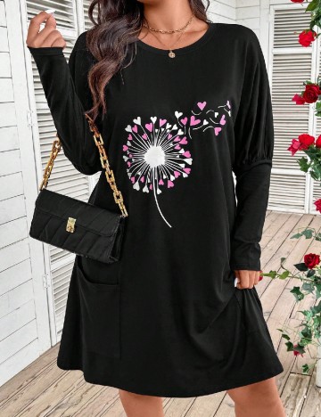 Rochie scurta SHEIN CURVE, negru