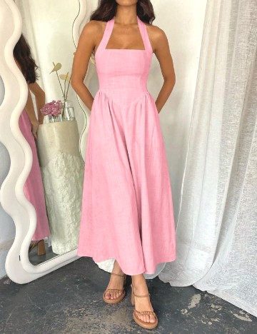 Rochie lunga SHEIN, roz