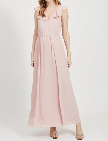 Rochie lunga Vila, roz
