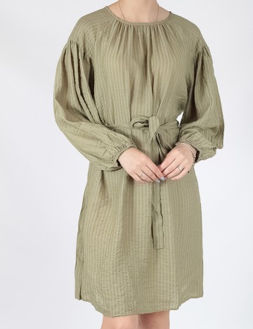 Rochie scurta Pieces, verde, M