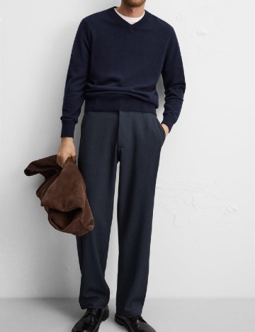Pantaloni Zra, albastru