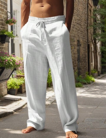 Pantaloni SHEIN, alb