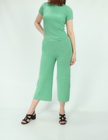 Pantaloni Bershka, verde, S