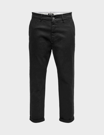 
						Pantaloni Only, negru