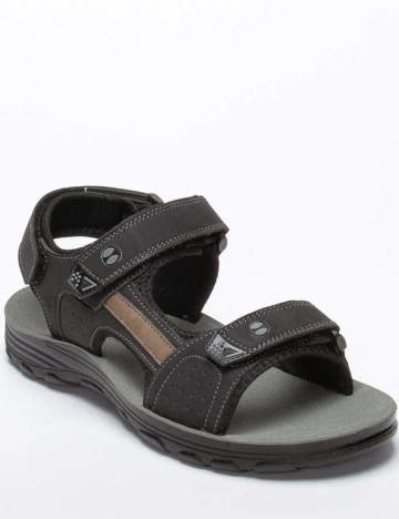 Sandale OAKSFIELD by Bristol, negru, 44 Negru