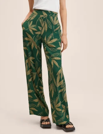 Pantaloni Mango, verde Verde