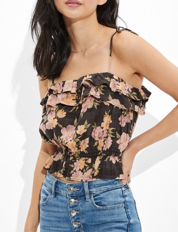 
						Top American Eagle, floral print