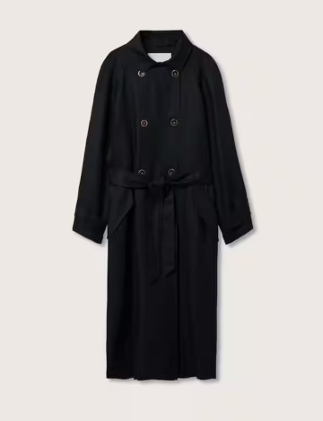 Trench Mango, negru