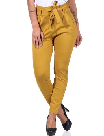 Pantaloni Vero Moda, galben mustar