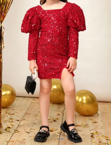 Rochie Shein Kids, rosu Rosu