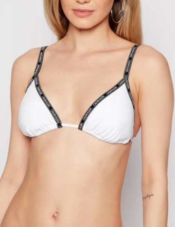 
						Sutien de baie Calvin Klein, alb