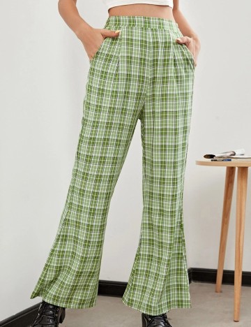 
						Pantaloni SHEIN, verde, XS