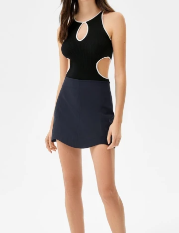 Body Bershka, negru, L Negru