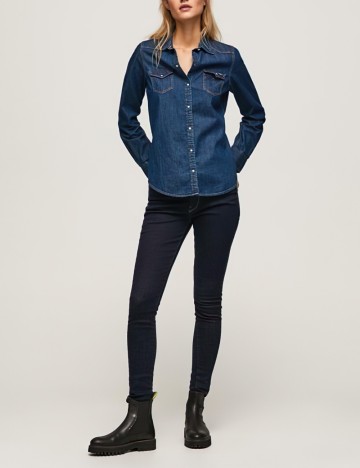 
						Blugi Pepe Jeans, bleumarin