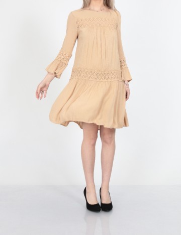 Rochie scurta Only, maro