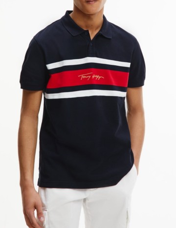 
						Tricou Tommy Hilfiger, bleumarin