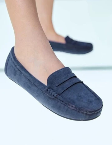 Mocasini Shein Kids, bleumarin, 32 Albastru