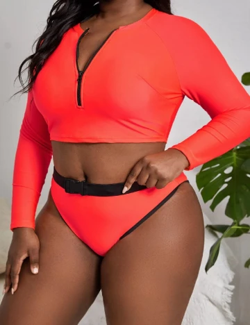 Costum de baie SHEIN CURVE, roz Roz