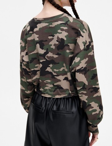 Bluza CROPP, army, L