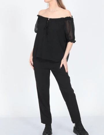 Bluza Jacqueline de Yong, negru Negru