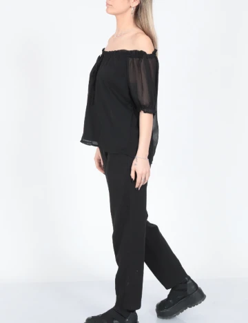 Bluza Jacqueline de Yong, negru Negru