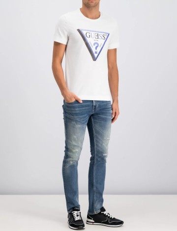 
						Tricou Guess, alb