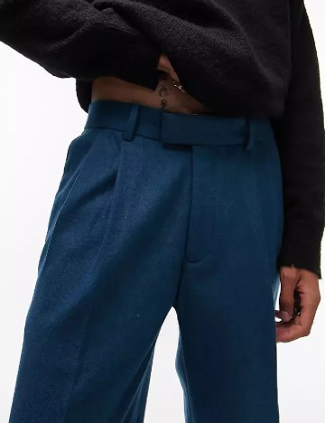 Pantaloni Topman, turcoaz