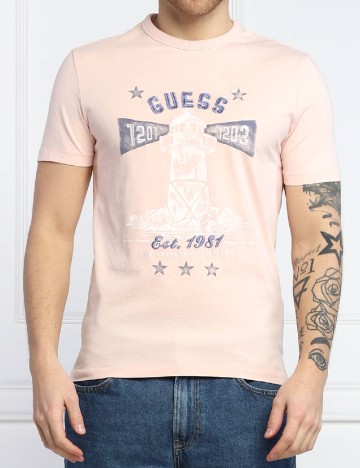 
						Tricou Guess, roz