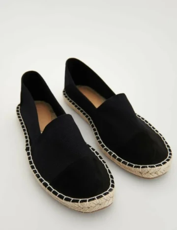 Espadrile Reserved, negru, 36 Negru