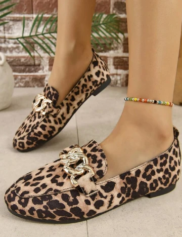 Mocasini SHEIN, animal print Animal print