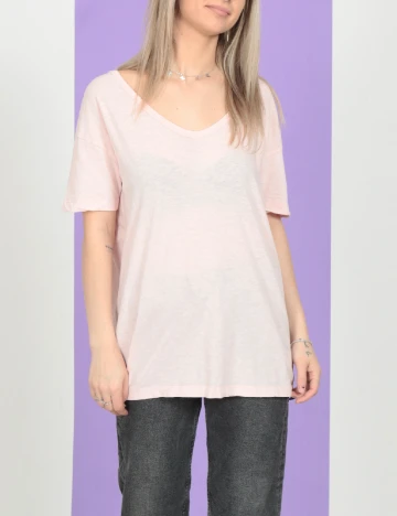 Tricou Oversize Aerie, roz Roz