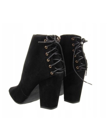 Botine Shoedazzle, negru, 41